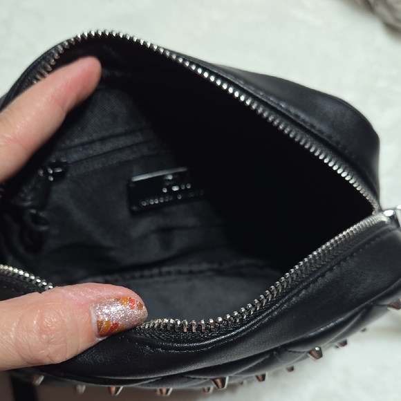 Rebecca Minkoff Black Studded Quilted Crossbody Bag - Picture 4 of 5